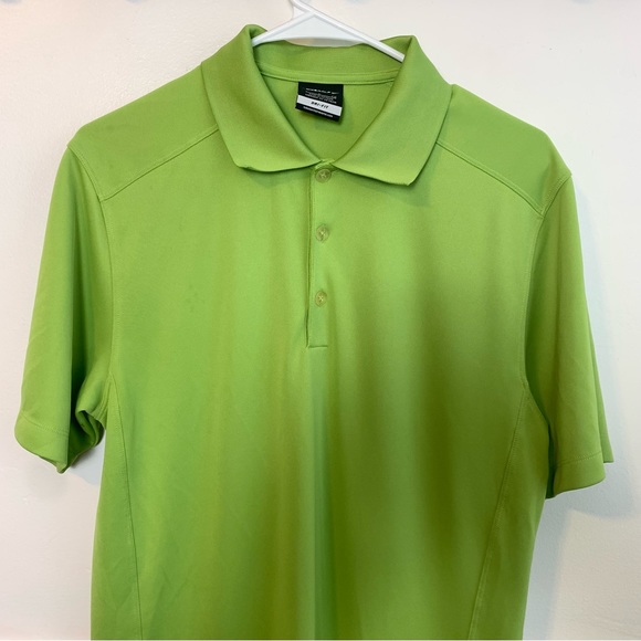 Nike Golf Dri-Fit Light Green Short Sleeve Shirt - Picture 5 of 5